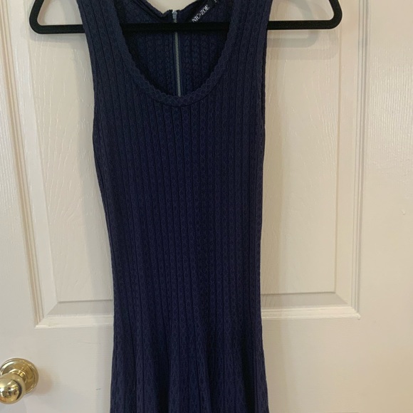 Navy Blue Knit Dress - Picture 1 of 3